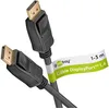 Image de goobay Câble DisplayPort 8 K 3 m/DP 1.4 / pour PC de jeu, ordinateur portable, station d'accueil/câble UHD DP pour écrans 4K @ 120 Hz, 240 Hz/compatible HDR/connecteurs plaqués or / 74779