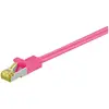 Image de Goobay RJ-45 CAT7 3m câble de réseau Magenta S/FTP (S-STP)