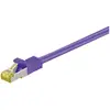 Image de Goobay 91627 RJ45 Câble de Liaison, S/FTP (PiMF), avec CAT 7 Câble en Vrac, Violet, 5m Longueur
