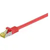 Image de Goobay 91634 RJ45 Câble de Liaison, S/FTP (PiMF), avec CAT 7 Câble en Vrac, Rouge, 7.5m Longueur