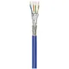 Image de 'Goobay 91893 "Câble réseau Cat 7 A +", "S/FTP (PIMF), 100 m Bleu/Noir