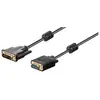 Image de Goobay 93260 Câble DVI-I/VGA FullHD, Doré, 2m Longueur