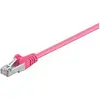 Image de Goobay 93416 CAT 5e Câble de Liaison, SF/UTP, Magenta, 3m Longueur