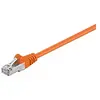 Image de Goobay 93456 CAT 5e Câble de Liaison, F/UTP, Orange, 0.5m Longueur