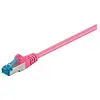 Image de Goobay 93743 CAT 6a Câble de Liaison, S/FTP (PiMF), Magenta, 2m Longueur