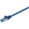 Image de Goobay 93812 CAT 6a Câble de Liaison, S/FTP (PiMF), Bleu, 5m Longueur