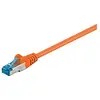 Image de Goobay 93851 CAT 6a Câble de Liaison, S/FTP (PiMF), Orange, 7.5 m Longueur
