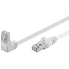 Image de CAT 5e Câble de Liaison 1x 90° Coudé, F/UTP, Blanc, 0.5 m Longueur
