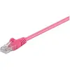 Image de Goobay 95220 CAT 5e Câble de Liaison, U/UTP, Magenta, 10 m Longueur