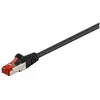 Image de Goobay 95478 CAT 6 Câble de Liaison, S/FTP (PiMF), Noir, 1 m Longueur