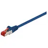 Image de Goobay 95492 CAT 6 Câble de Liaison, S/FTP (PiMF), Bleu, 2 m Longueur