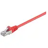 Image de Goobay 95539 CAT 5e Câble de Liaison, F/UTP, Rouge, 1.5 m Longueur