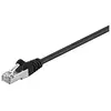 Image de Goobay 95540 CAT 5e Câble de Liaison, F/UTP, Noir, 1.5 m Longueur