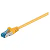 Image de Goobay 95601 CAT 6a Câble de Liaison, S/FTP (PiMF), Jaune, 1.5 m Longueur