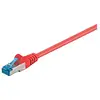 Image de Goobay 95606 CAT 6a Câble de Liaison, S/FTP (PiMF), Rouge, 1.5 m Longueur