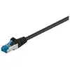 Image de Goobay 95607 CAT 6a Câble de Liaison, S/FTP (PiMF), Noir, 1.5 m Longueur