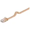 Image de Goobay 95882 CAT 6 Câble de Liaison Plat, U/UTP, Marron Clair, 1.5 m Longueur