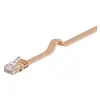 Image de Goobay 95884 CAT 6 Câble de Liaison Plat, U/UTP, Marron Clair, 2 m Longueur