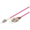 Image de Goobay OM4 Câble patch à fibre optique duplex LC/SC Violet 5 m