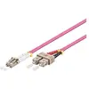 Image de Goobay OM4 Câble patch à fibre optique duplex LC/SC Violet 10 m