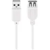 Image de Goobay 96197 Câble Rallonge de Recharge USB 2.0 Hi-Speed, Blanc, 0.6m Longueur
