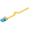 Image de Goobay 96318 CAT 6 A U/UTP Câble de Liaison Plat, Jaune, 2m Longueur