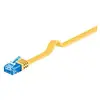 Image de Goobay 96329 CAT 6 A U/UTP Câble de Liaison Plat, Jaune, 3m Longueur