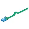 Image de Goobay 96341 Câble RJ45 CAT 6 A U/UTP Câble de Liaison Plat, Câbles, Vert, 5m Longueur