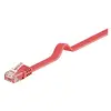 Image de Goobay 96412 CAT 6 U/UTP Câble de Liaison Plat, Rouge, 2m Longueur