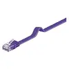 Image de Goobay 96417 CAT 6 U/UTP Câble de Liaison Plat, Violet, 2m Longueur