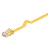 Image de Goobay 96420 CAT 6 U/UTP Câble de Liaison Plat, Jaune, 3m Longueur