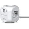 Image de RealPower PowerBox 431 4 Compartiments dés avec 3 Ports USB et 1 Port de Charge USB-C