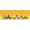 Image de Preiser 1/87 ème - PR10091 - Modélisme Ferroviaire - Cyclistes