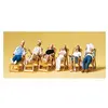 Image de Modélisme HO : Figurines - Personnes au repos sur un transat