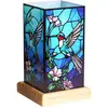 Image de Wagner Life lampe de table LED Art Light Kolibri, socle en bois, acrylique, multicolore