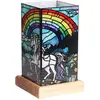 Image de Wagner Life Lampe à poser LED Art Light Licorne, socle en bois, acrylique coloré
