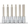 Image de 1/2" Jeu de douilles tournevis 6 pans intérieur, longues, 6 pcs.