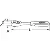 Image de Cliquet 72 dents extra plat ULTIMATE 1/2'' - KS TOOLS - 920.1200