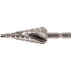 Image de 1/4" Forets étagés HSS sur porte-embouts,Ø 4-30mm, 14 etages