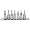 Image de 1/4" Coffret douilles mini-cliquet CHROMEplus TX, 7 pcs., T10-T40