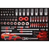 Image de Jeu de clés à douille 1/4'' + 3/8'' + 1/2'' dans insert en mousse, 92 pcs, en pouces KS Tools