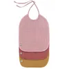 Image de Set de 3 bavoirs medium 6 ~ 24 mois Mousseline Rose Lässig® - Repas b