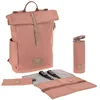 Image de LÄSSIG Bébé Sac à dos à langer Sac à dos avec matelas à langer, fixation pour poussette, porte-bouteille produit durablement/GRE Rolltop Backpack cinnamon