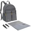 Image de LÄSSIG Sac à dos décontracté pour bébé avec matelas à langer, attache pour poussette /Casual Urban Backpack anthracite