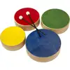 Image de Rohema Wooden Tom Set Color 61698 quatre toms en bois