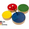 Image de Set De 4 Toms De Couleur En Bois + 2 Baguettes - 3+