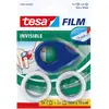 Image de tesa 57857 - Mini dérouleur + 2 rouleaux de rubans adhésifs invisibles - 19 mm