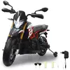 Image de Jamara 460330 Ride-on Aprilia Dorodoru 900 Voiture électrique pour Enfant, 12 V, 2 Vitesses, 2 Moteurs d'entraînement puissants, Bras oscillant arrière à Ressort, dureté du Ressort réglable,
