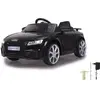 Image de JAMARA 460681 Ride-on Audi TT RS 12 V, démarrage Doux, 2 Vitesses, Anneau en Caoutchouc Ultra adhérent, Port AUX et USB, LED, 2 Moteurs d'entraînement puissants et Batterie pour de Longs trajets