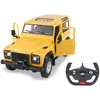 Image de JAMARA 403135 - Land Rover Defender 1:14 Porte manuelle 2,4 GHz - 11 km/h - Peinture fidèle à l'original, intérieur détaillé, feu de conduite LED, les portes peuvent être ouvertes manuellement - Jaune